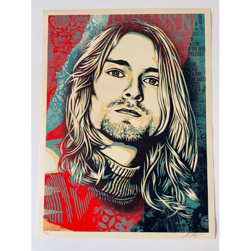 油絵原画　Kurt Cobain NEWモデル 油絵原画 Cobain Kurt 絵画 - 絵画