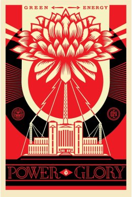 SHEPARD FAIREY Obey Giant Sticker 2.5 X 4 in COVER THE EARTH from poster print 